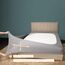 Stretch-Jersey-Bezug für Boxspringbett, Bettvolant, ultraweich und knitterarm, King/Cal King, Silber