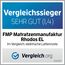 FMP Matratzenmanufaktur 7 Zonen Lattenrost Rhodos® EL | Kopf- und Fußteil elektrisch verstellbar | fertig montiert | 44 Leisten | Notabsenkung | TÜV Rheinland GS | Mittelgurt | 140x220 cm