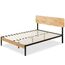 Zinus Olivia Metal and Wood Platform Bed with Wood Slat Support, 180 x 200 x 35.6 cm