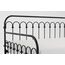 Novogratz Bright Pop Doppel-Tagesbett aus Metall, stilvoll und multifunktional, integrierte Rollen, schwarz