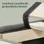 ZINUS Dachelle 31 cm Gepolstertes Rahmenbettgestell | Lattenrost | Holzlattenunterstützung | Einfache Montage | 100 x 200 cm | Dunkelgrau