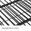 Novogratz Bright Pop Doppel-Tagesbett aus Metall, stilvoll und multifunktional, integrierte Rollen, schwarz