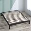 ZINUS Arnav 26 cm Metallbettrahmen | Lattenrost aus Holz | Einfache Montage | 180 x 200 cm | Schwarz
