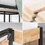Zinus Olivia Toskanisches Metall- und Holz-Plattformbett mit Holzlattenrost / Matratzenbasis/ Keine Boxspring erforderlich/Bed-in-a-Box/ Schnelle, einfache Montage/ 140 x 200 cm