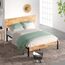 Zinus Olivia Toskanisches Metall- und Holz-Plattformbett mit Holzlattenrost / Matratzenbasis/ Keine Boxspring erforderlich/Bed-in-a-Box/ Schnelle, einfache Montage/ 140 x 200 cm