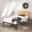 ZINUS Paul 36 cm Bettrahmen aus Metall und Holz | Holzlattenrost | Für Erwachsene, Kinder, Jugendliche | Einfache Montage | 90 x 200 cm | Natur