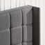 Zinus Dori 35 cm Gepolsterter Plattformbettrahmen mit Kopfteil mit Seitenteilen | Lattenrost | Holzlattenunterstützung | Einfache Montage | 100 x 200 cm | Dunkelgrau