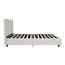 DHP Furniture Dakota Polsterbett Weiß Einzelbett