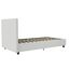DHP Furniture Dakota Polsterbett Weiß Einzelbett