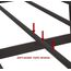 NEEBIRGELIA Metallbettrahmen, volle Größe, mit Kopfteil und Fußteil, Einzelbettmatratze, Metallrohr und Eisen-Art-Bett, Schwarz