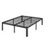 Zinus Van King Size Bettrahmen – Bett 150 x 200 cm – 41 cm Höhe mit Unterbettkommode – Metall-Plattform-Bettrahmen – Schwarz