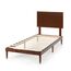Zinus Deluxe Mid-Century Wood Platform Bed with Adjustable Height Headboard, no Box Spring Needed, Twin