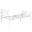 SimLife Doppelbett mit Kopfteil und Fußteil, Matratze, Unterbettkommode, ideal für Kinder, Jungen, Erwachsene, kein Boxspringbett erforderlich, Prinzessin, Weiß