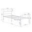 SimLife Doppelbett mit Kopfteil und Fußteil, Matratze, Unterbettkommode, ideal für Kinder, Jungen, Erwachsene, kein Boxspringbett erforderlich, Prinzessin, Weiß