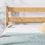 Zinus Ellie Doppelbettrahmen – Bett 135 x 190 cm – 35 cm Höhe mit Stauraum unter dem Bett – Bambus und Holz Plattform-Bettgestell mit Kopfteil – Braun