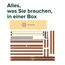 Zinus Leah Bett 180x200 cm - Höhe 35 cm mit Stauraum unter dem Bett - Bambus Plattform Bettgestell mit Kopfteil - Braun
