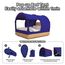 Alvantor Doppelbett, Polyester Fiberglas, Navy, Double 190x137x120cm