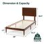 Zinus Deluxe Mid-Century Wood Platform Bed with Adjustable Height Headboard, no Box Spring Needed, Twin