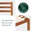 Zinus Leah Bett 180x200 cm - Höhe 35 cm mit Stauraum unter dem Bett - Bambus Plattform Bettgestell mit Kopfteil - Braun