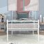 SimLife Doppelbett mit Kopfteil und Fußteil, Matratze, Unterbettkommode, ideal für Kinder, Jungen, Erwachsene, kein Boxspringbett erforderlich, Prinzessin, Weiß