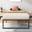 Zinus Lorelai Einzelbettgestell – Bett 90 x 190 cm – 36 cm Höhe mit Unterbettkommode – Plattform-Bettgestell aus Metall mit Stahllattenstütze – Schwarz