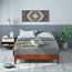 Zinus Wen 12 Inch Deluxe Wood Platform Bed/No Box Spring Needed/Wood Slat Support/Cherry Finish, King