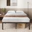 Zinus Van King Size Bettrahmen – Bett 150 x 200 cm – 41 cm Höhe mit Unterbettkommode – Metall-Plattform-Bettrahmen – Schwarz
