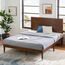 Zinus Deluxe Mid-Century Wood Platform Bed with Adjustable Height Headboard, no Box Spring Needed, Twin
