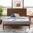 Zinus Deluxe Mid-Century Wood Platform Bed with Adjustable Height Headboard, no Box Spring Needed, Twin