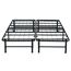 Naomi Home Idealbase Schwerlastbett, geräuschfrei, 35,6 cm, Queen/Schwarz