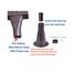-BettgestellfüÃŸe für Bettgestell, Kunststoff, 9,7 cm breit, 4 Stück