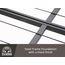 Hercules Classic Brands Heavy Duty 35,6 cm Plattform Metall Bettgestell Matratze Foundation, California King Black