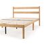 Zinus Ellie King Size Bettgestell – Bett 150 x 200 cm – 35 cm Höhe mit Stauraum unter dem Bett – Bambus und Holz Plattform-Bettgestell mit Kopfteil – Braun