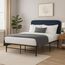 Naomi Home Idealbase Schwerlastbett, geräuschfrei, 35,6 cm, Queen/Schwarz