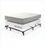 Zinus Compack Verstellbares Bettgestell aus Metall, 17,8 cm Stützbettgestell für Boxspring- und Matratzenset, Twin/Full/Queen, Schwarz