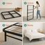 Naomi Home Idealbase Schwerlastbett, geräuschfrei, 35,6 cm, Queen/Schwarz