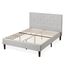 Zinus Shalini Upholstered Diamond Stitched Platform Bed/Mattress Foundation/Easy Assembly/Strong Wood Slat Support/Sage Grey, Queen