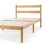 Zinus Ellie Einzelbettgestell – Bett 90 x 190 cm – 35 cm Höhe mit Stauraum unter dem Bett – Bambus-Bettgestell mit Kopfteil – Braun