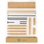 Zinus Ellie Super King Bettgestell – Bett 180 x 200 cm – 35 cm Höhe mit Stauraum unter dem Bett – Bambus und Holz Plattform-Bettgestell mit Kopfteil – Braun