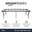 Amazon Basics Bettgestell, zusammenklappbar, ohne Werkzeug zu montieren, 45,7 cm hoch für extra Unterbettkommode Plateau King schwarz