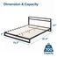 Zinus Trisha 7 Inch Platforma Bed Frame with Headboard/Mattress Foundation/Box Spring Optional/Wood Slat Support, King