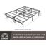 Hercules Classic Brands Heavy Duty 35,6 cm Plattform Metall Bettgestell Matratze Foundation, California King Black