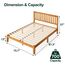 Zinus Alexia 12 Inch Wood Platform Bed with Headboard/No Box Spring Needed/Wood Slat Support/Rustic Pine Finish, King