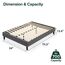 Zinus Curtis Essential Upholstered Platform Bed Frame/Mattress Foundation/Easy Assembly/Strong Wood Slat Support, Full