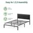 Zinus Cherie Faux Leather Classic Platform Bed Frame with Steel Support Slats, Full