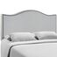 Modway lexmod Curl Nailhead gepolsterten Kopfteil, Textil, grau, Queen