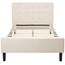 Zinus Upholstered Button Tufted Platform Bed with Footboard/Mattress Foundation/Easy Assembly/Strong Wood Slat Support, Full