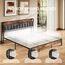 LIKIMIO King Size Bettgestell, Bettkopfteil mit Ladestation, solide und stabil, geräuschfrei, kein Boxspringbett erforderlich, einfache Montage
