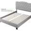 ZINUS Compack Holzlatten mit Stoffbezug, Bunkiebrett, Boxspring-Ersatz, Queen