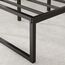 Zinus Caleb Bett - Bett mit Stauraum unter dem Bett - Metall-Plattformbettrahmen - Schwarz